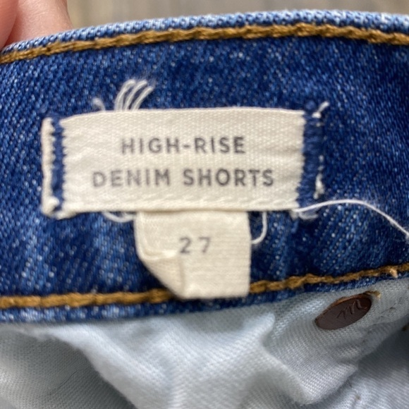 Madewell high rise denim shorts size 27 - Picture 8 of 9